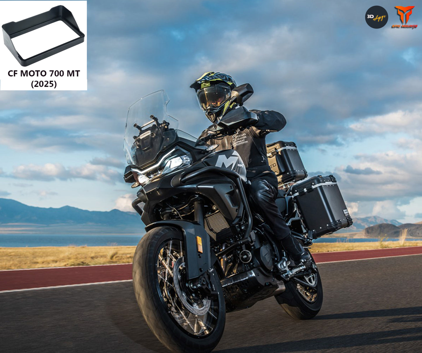 Σκίαστρο οθόνης LCD για CF Moto 700 MT (MY 2025) 3d Print