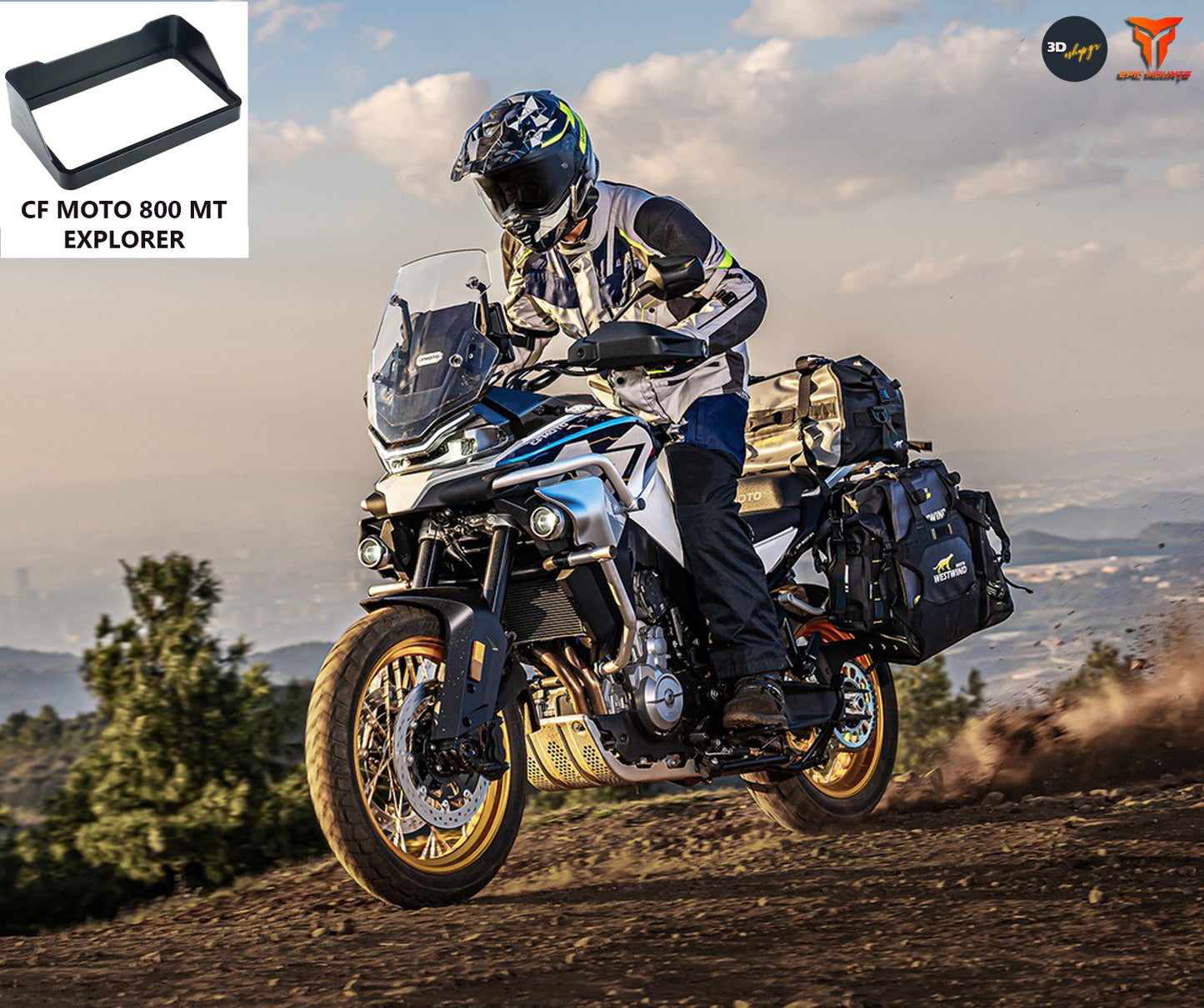 Σκίαστρο οθόνης LCD για CF Moto 800 MT Explorer 3d Print