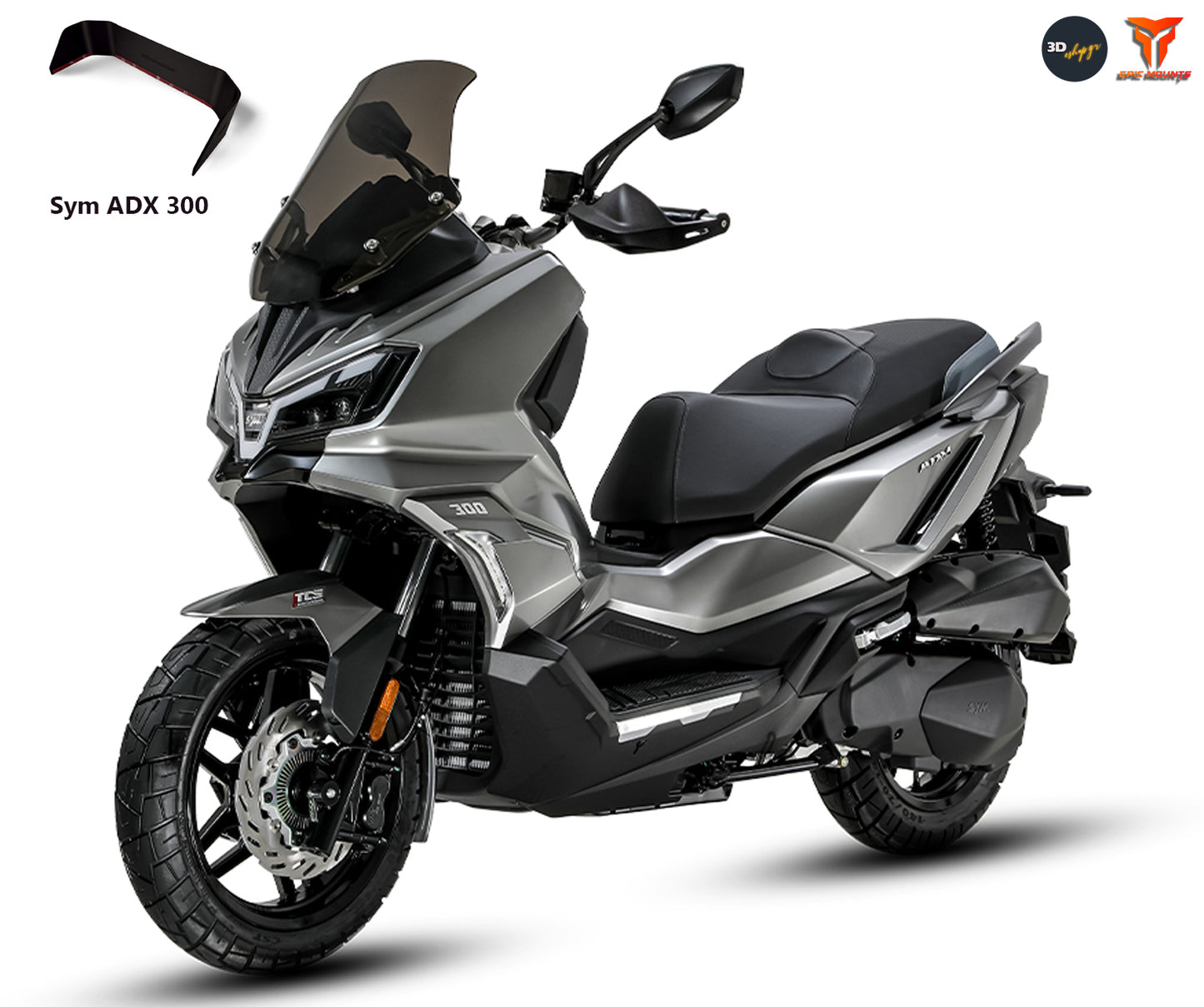 Σκίαστρο οθόνης LCD για SYM ADX 300 3d Print