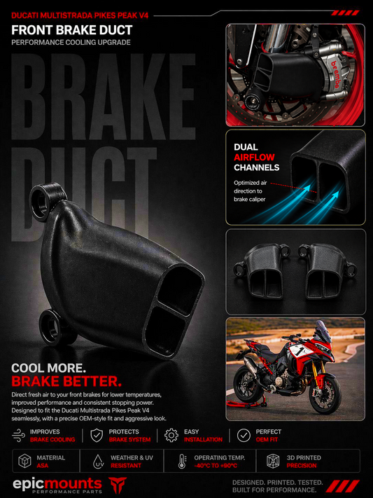 Σετ airduct (αεραγωγοί) για Ducati Multistrada V4 - V4S 3D printed